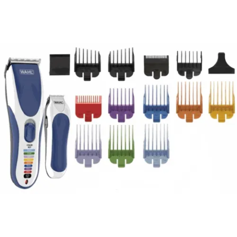 Машинка для стрижки Wahl 9649-916 синий/белый