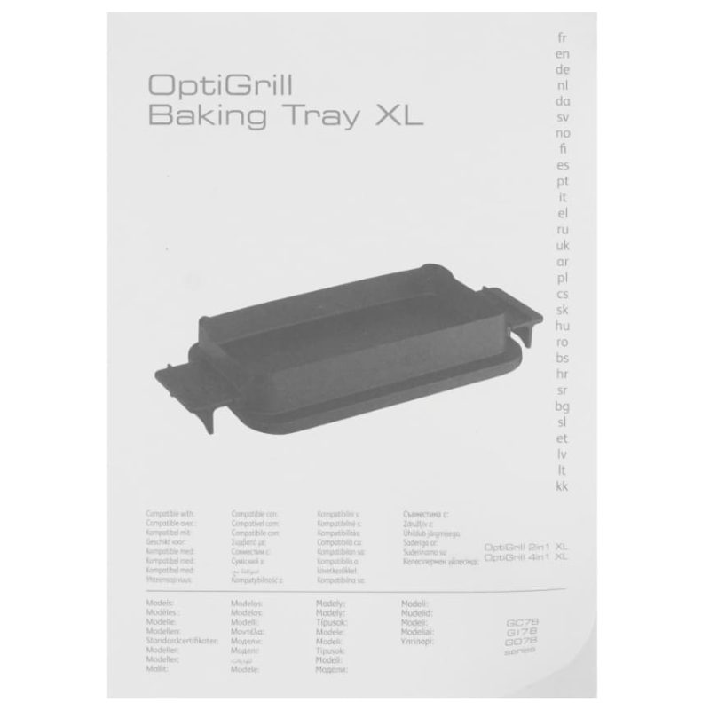 Насадка для запекания Tefal ACC BAKING TRAY XL XA735810 (для OptiGrill XL)