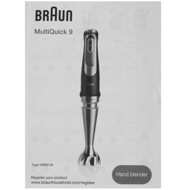 Погружной блендер Braun Multiquick 9 MQ9135XI