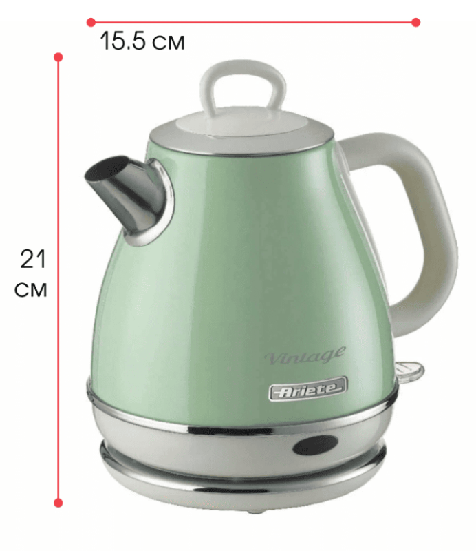 Электрочайник Ariete Vintage 2868/04 (Зеленый)