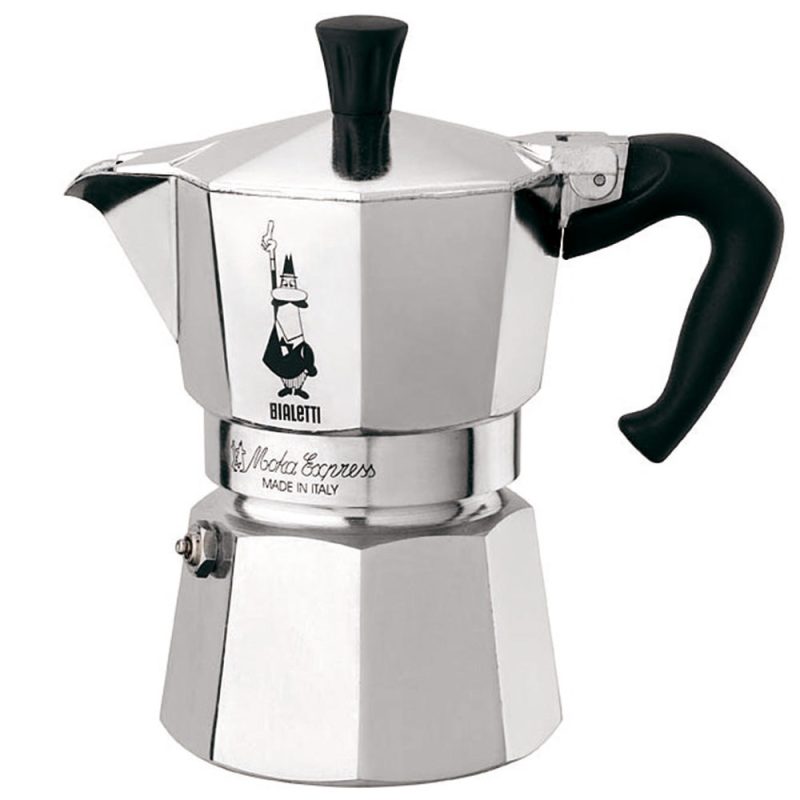 Гейзерная кофеварка Bialetti Moka express 1164 (4 порции, 160 мл)