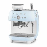 Кофемашина SMEG EGF03PBEU пастельный голубой, рожковая, эспрессо, встроенная кофемолка