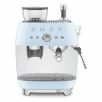 Кофемашина SMEG EGF03PBEU пастельный голубой, рожковая, эспрессо, встроенная кофемолка