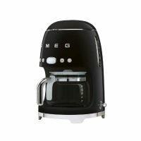 Капельная кофеварка Smeg DCF02BLEU, черный, стиль 50-х годов, 10 чашек, 1.4 л