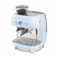 Кофемашина SMEG EGF03PBEU пастельный голубой, рожковая, эспрессо, встроенная кофемолка