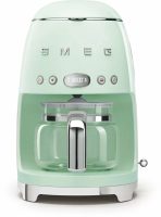 Капельная кофеварка Smeg DCF02PGEU, пастельный зеленый, стиль 50-х годов, 10 чашек, 1.4 л