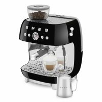 Кофемашина SMEG EGF03BLEU черный, рожковая, эспрессо, встроенная кофемолка