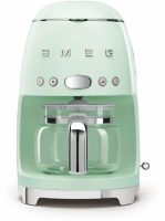 Капельная кофеварка Smeg DCF02PGEU, пастельный зеленый, стиль 50-х годов, 10 чашек, 1.4 л