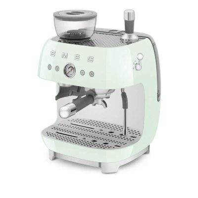 Кофемашина SMEG EGF03PGEU пастельный зеленый, рожковая, эспрессо, встроенная кофемолка