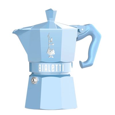 Гейзерная кофеварка Bialetti Moka Express Exclusive Blue 9061, 3 чашки