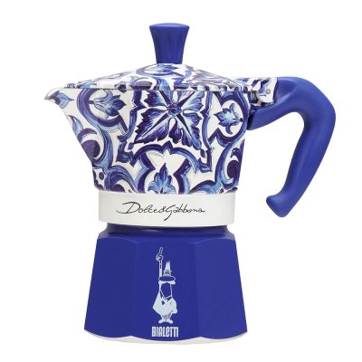 Гейзерная кофеварка Bialetti Moka Express 5345 Dolce&Gabbana Blu Mediterraneo