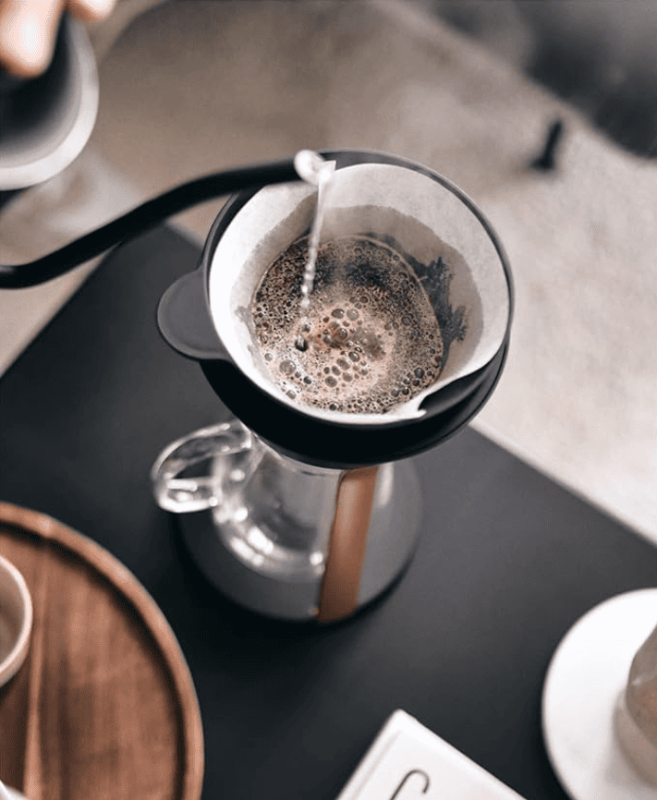 Кофейник для ручного заваривания Melitta AMANO Black-Gold
