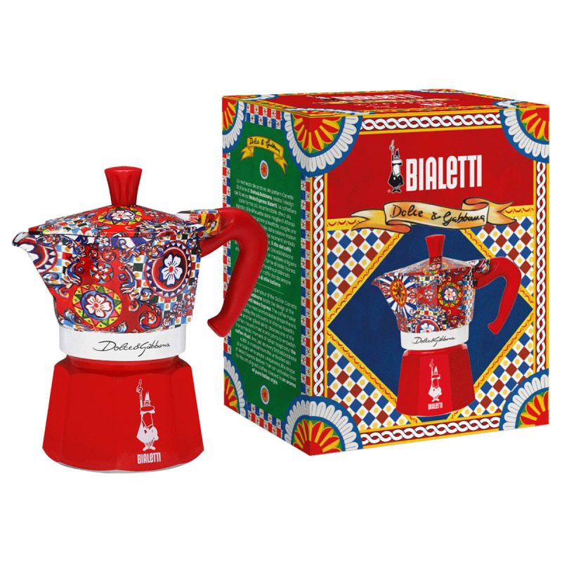 Гейзерная кофеварка Bialetti Moka Express 5327 Dolce&Gabbana Carretto Siciliano