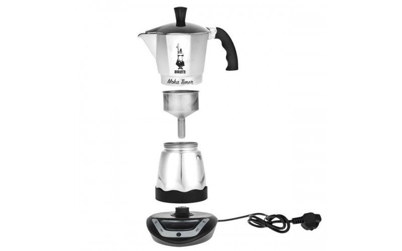Кофеварка гейзерная электрическая Bialetti Moka Timer на 6 порций 6093