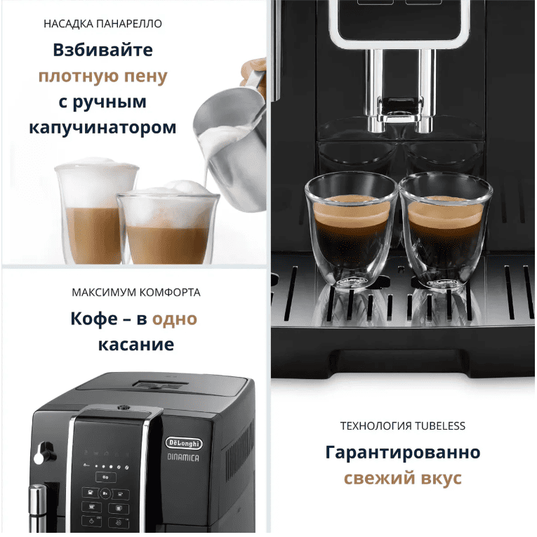 Кофемашина De'Longhi ECAM 350.15.B Dinamica