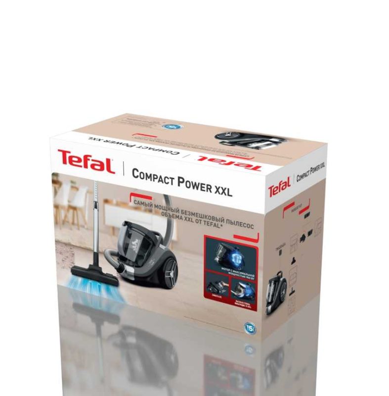 Пылесос с контейнером Tefal Compact Power XXL TW4B36EA