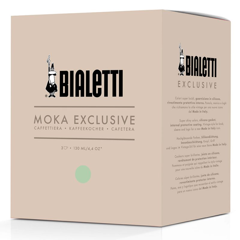 Гейзерная кофеварка Bialetti Moka Express Exclusive Green 9058, 6 чашек