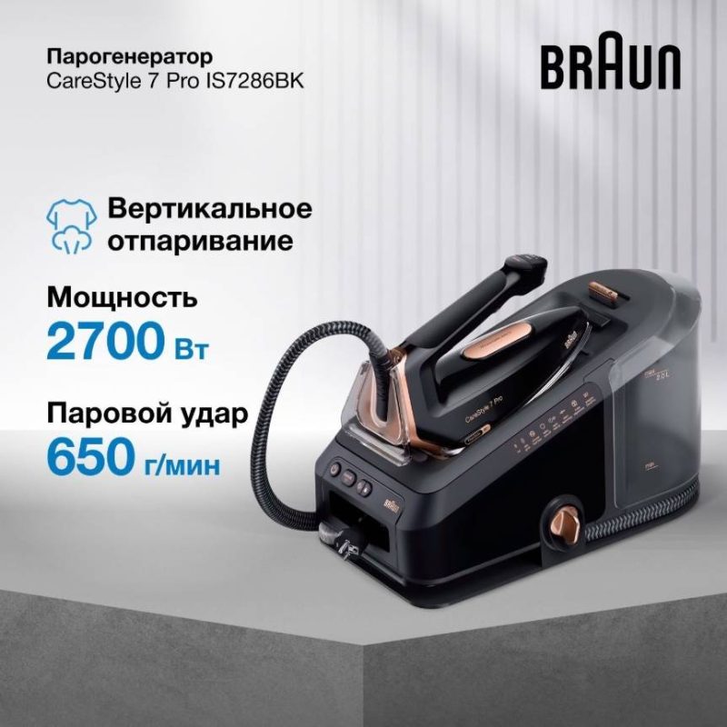 Парогенератор Braun CareStyle 7 Pro IS7286BK