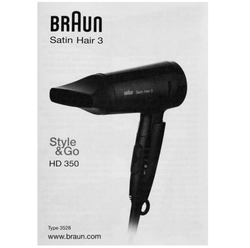 Фен Braun Satin Hair 3 Style&Go HD350