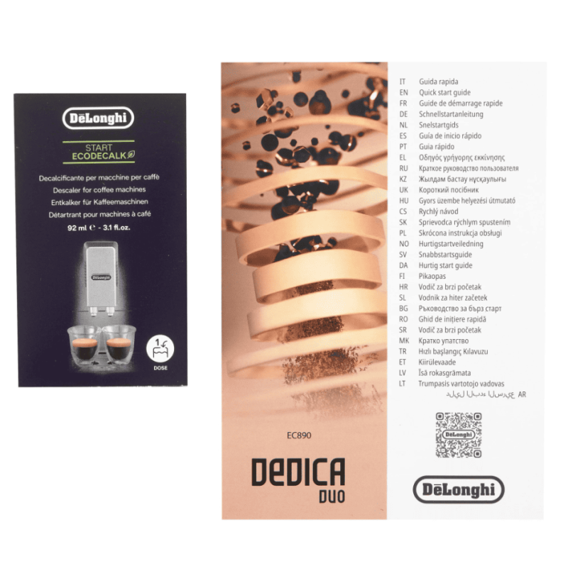 Рожковая кофеварка De'Longhi Dedica Duo EC890.WI