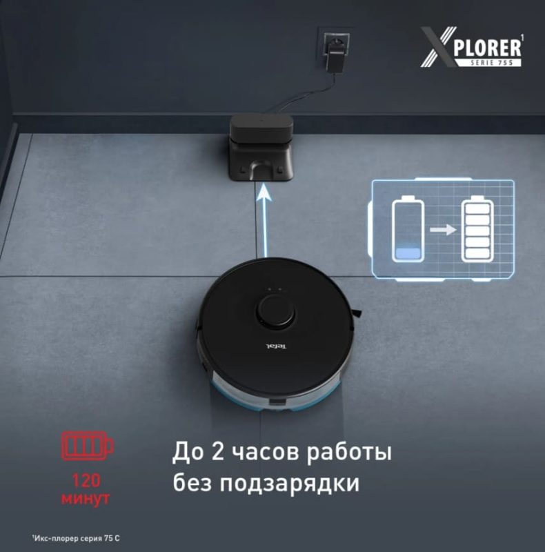 Робот-пылесос Tefal X-plorer Serie 75 S RG8575WH