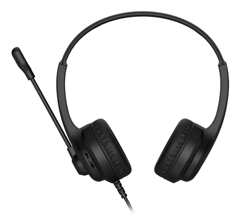 Наушники с микрофоном A4Tech HS-8i черный 1.8м накладные
