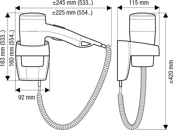 Фен Valera Premium 1200 Super 533.03/038A  55330100