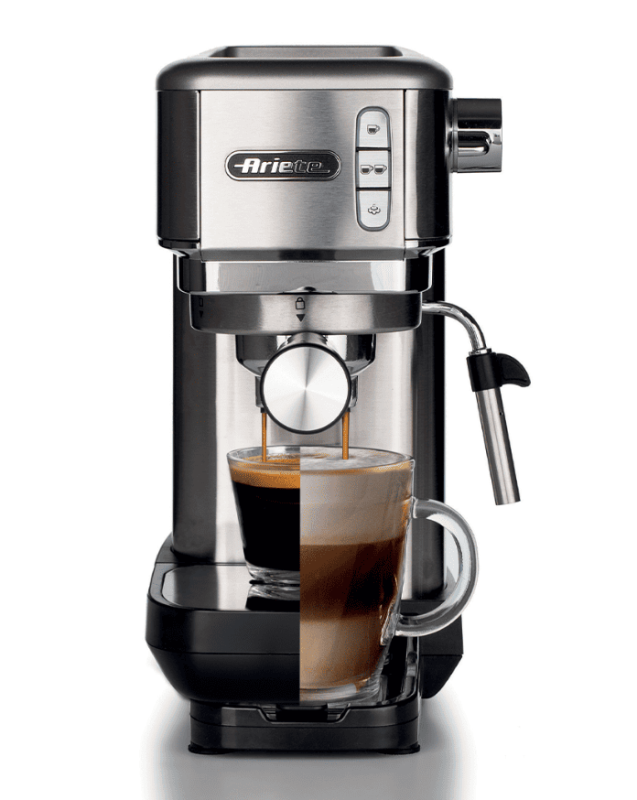 Рожковая кофеварка Ariete 1380/10 Perfetto Slim Metal