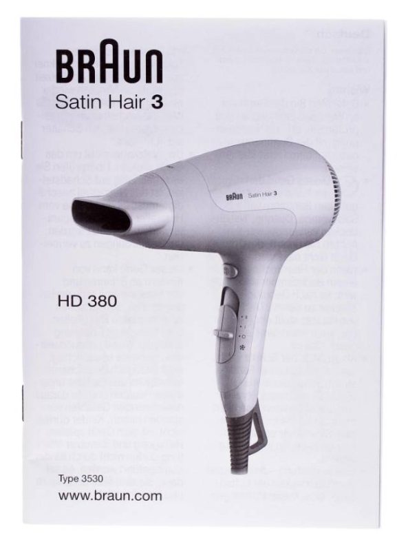 Фен Braun Satin Hair 3 PowerPerfection HD380