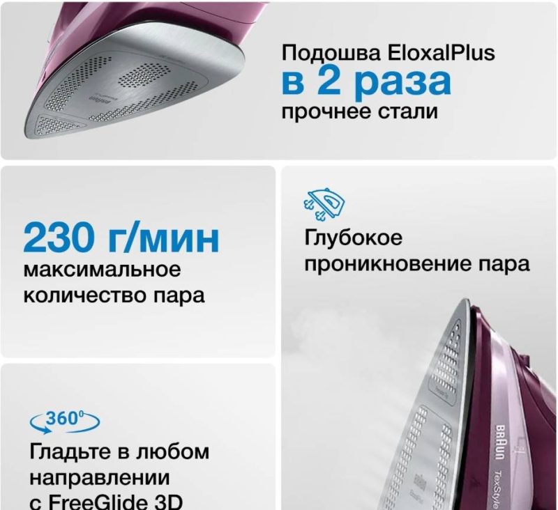 Паровой утюг Braun TexStyle 7 Pro SI7181VI