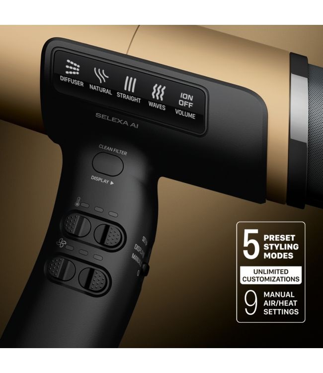 Эксклюзивный фен для волос Valera 501.54 SA SD EU Salon Selexa AI Pulse Sand Dune 2400 Вт 55015401