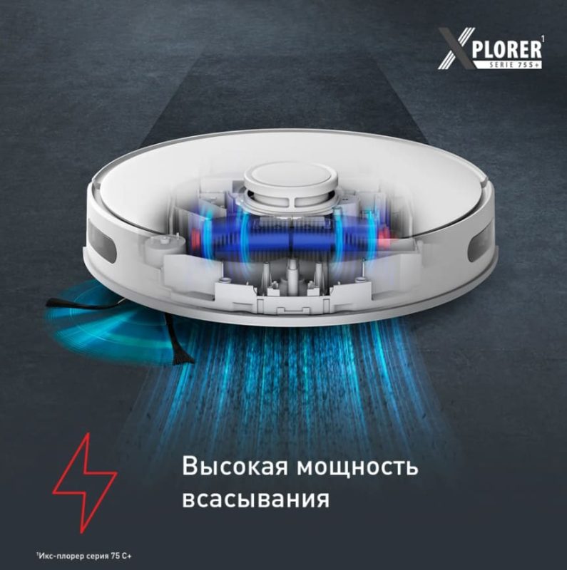 Робот-пылесос Tefal X-plorer Serie 75 S+ RG8597WH