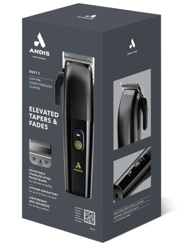 560901 Andis Envy II Li Black LCA-1 Профессиональная машинка для стрижки