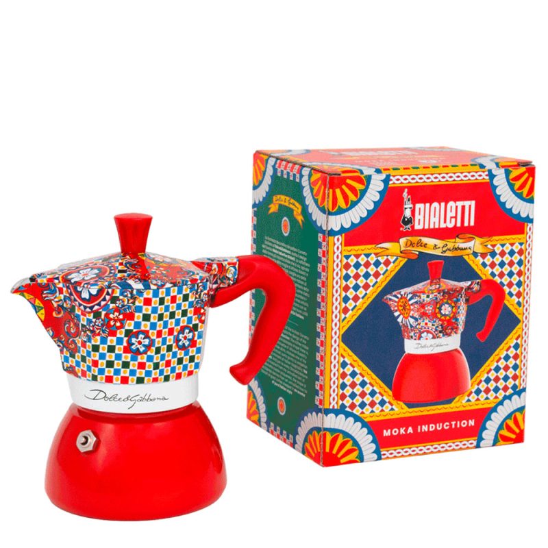 Гейзерная кофеварка Bialetti Moka Induction Dolce&Gabbana 5339