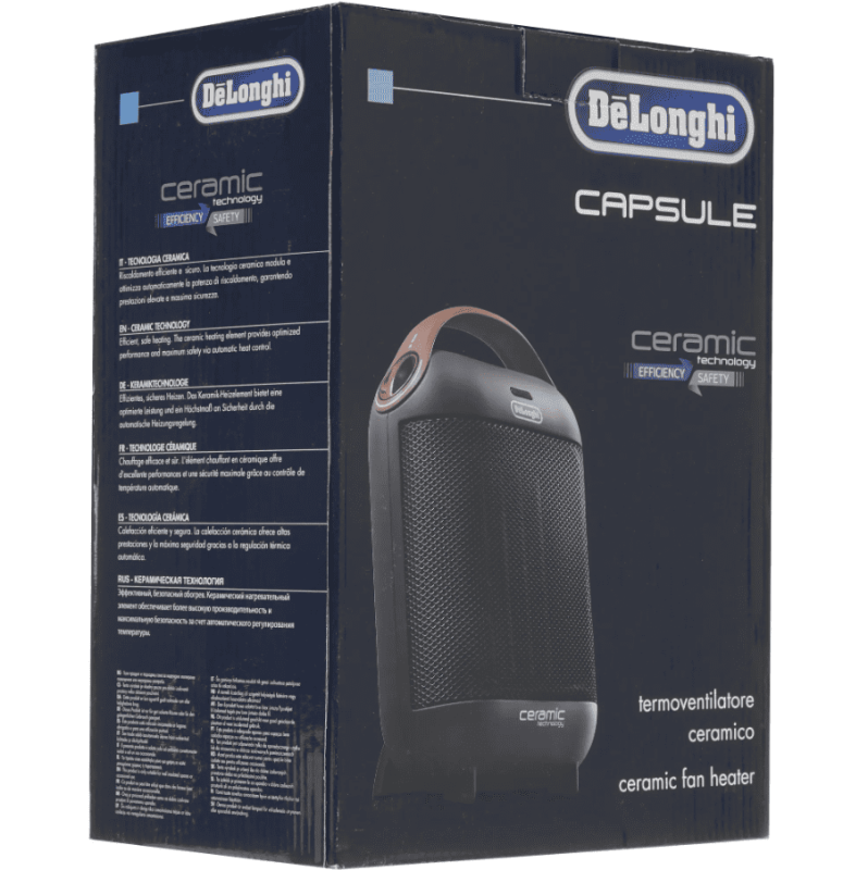 Керамический тепловентилятор De'Longhi Capsule HFX30C18.AG