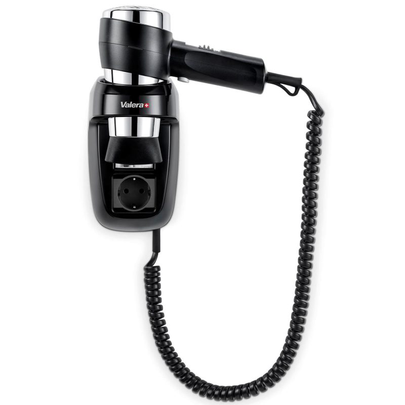 Настенный фен Valera Action Protect 1600 Socket Black (542.06/044.03)