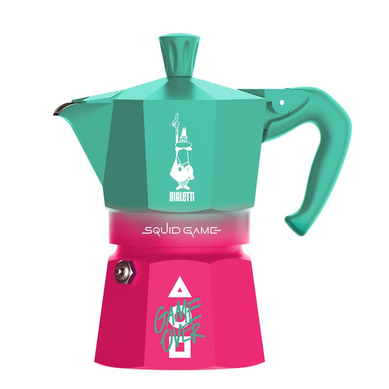 Гейзерная кофеварка Bialetti Moka Express Squid Game 5391