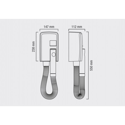 Настенный фен Valera Hotello BLDC (832.11/T) white 58321101
