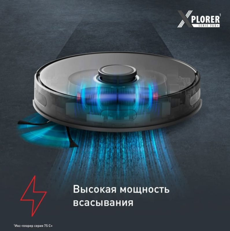 Робот-пылесос Tefal X-plorer Serie 75 S+ RG8595WH