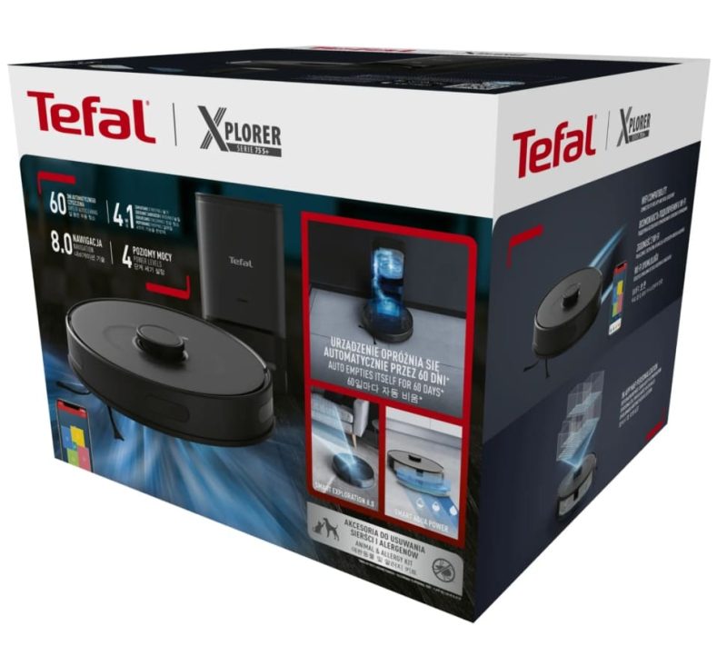 Робот-пылесос Tefal X-plorer Serie 75 S+ RG8595WH