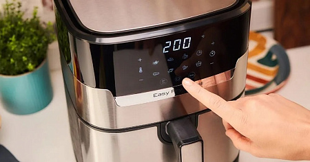 Аэрогриль Tefal EY505D Fry & Grill Precision, черный