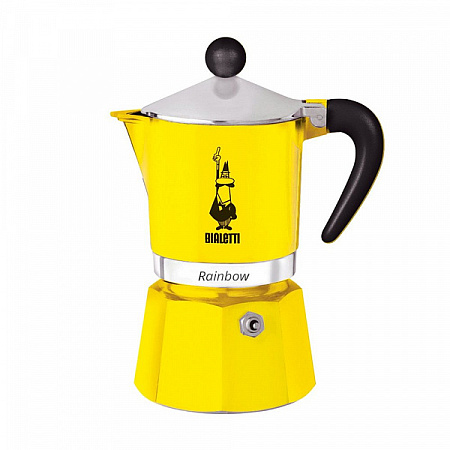 Гейзерная кофеварка Bialetti Rainbow Gialla (3 чашки) 4982 yellow