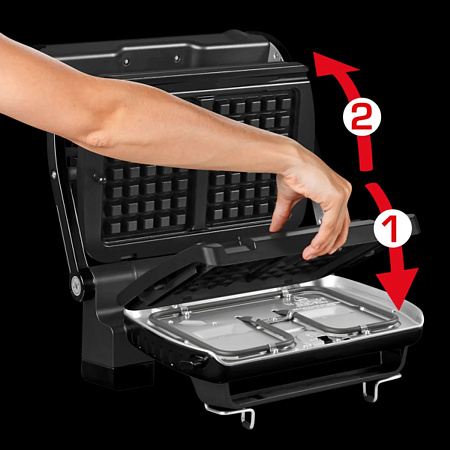 Умный электрогриль Tefal Optigrill+ GC716D12 с насадкой для вафель